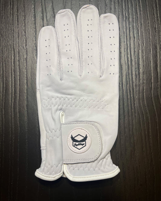 100% Cabretta Leather "Earn Your Wings" Glove - White