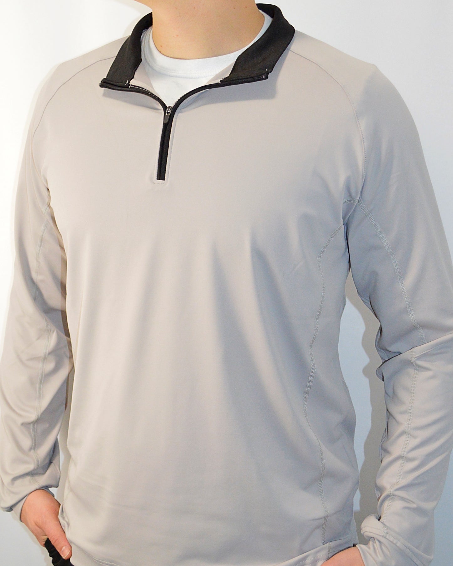 Earn Your Wings Classic Q-Zip - Smooth Grey