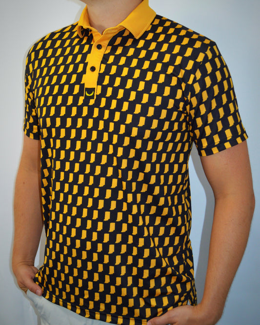 Rivalry Series Polo - Black & Gold (Indiana Series)